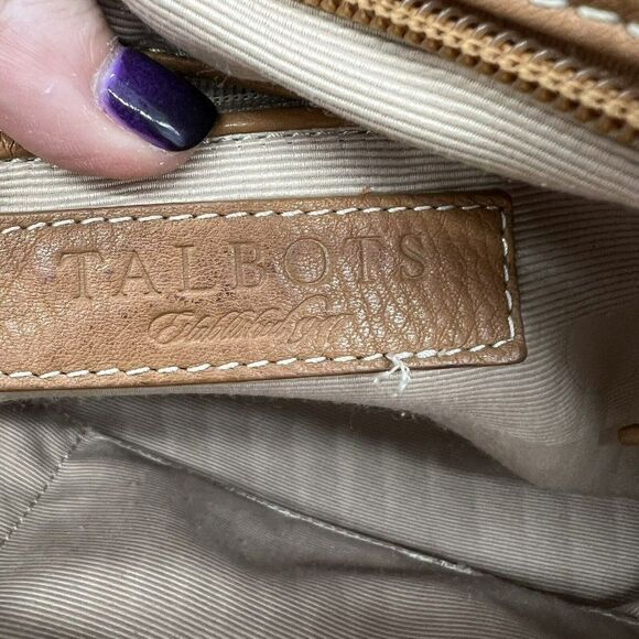 Talbots leather hand bag brown - Picture 3 of 6